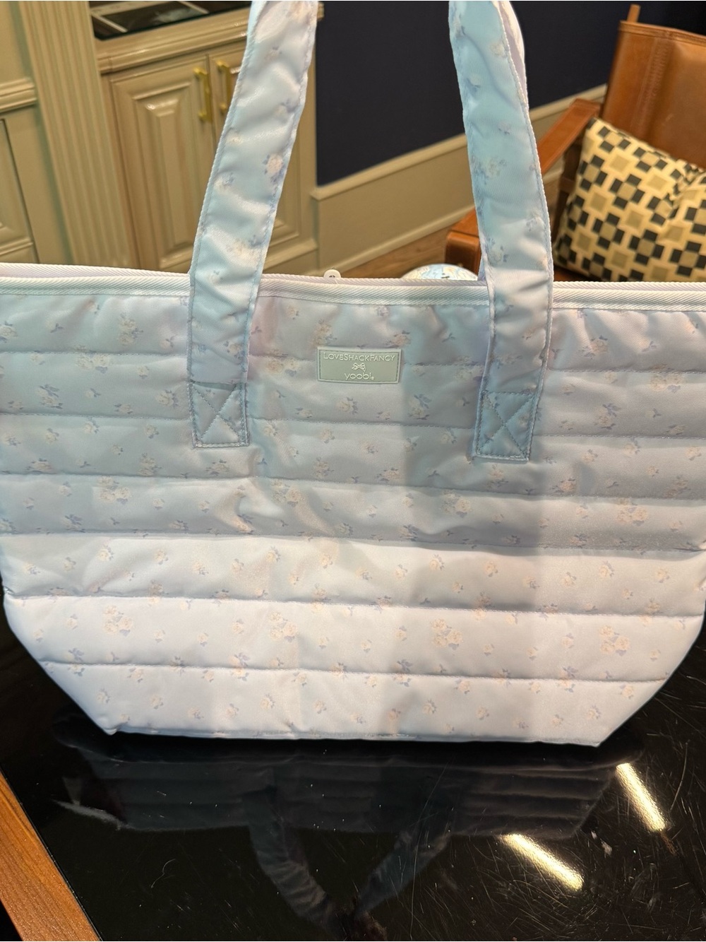 LoveShackFancy x Target YOOBI Everblooming Rosettes Quilted Tote Bag